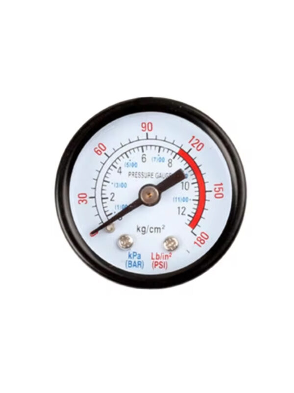 Compact Air Compressor Hydraulic Back Mount Pressure Gauge