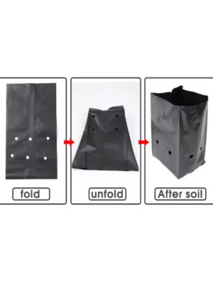 Black Seedling Planting Bags – Breathable Nursery Pots for Gardens, Orchards, and Transplanting