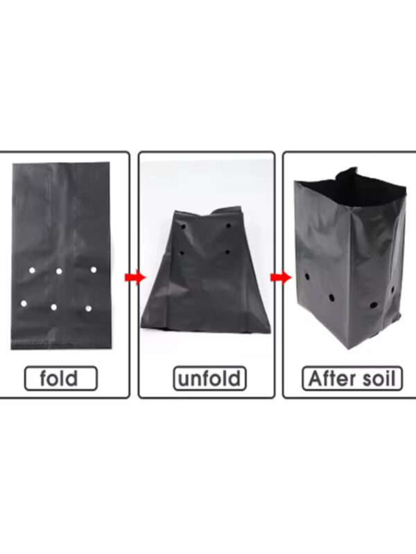 Black Seedling Planting Bags – Breathable Nursery Pots for Gardens, Orchards, and Transplanting