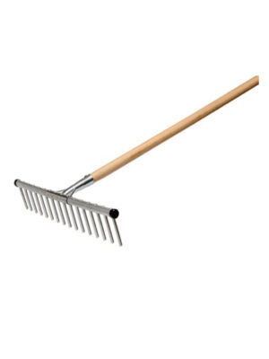 Heavy-Duty Garden Rake – Essential Tool for Soil Leveling and Debris Removal