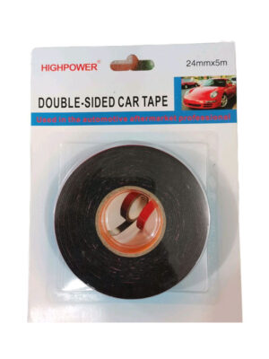 HighPower Brand 1" Double-Sided Tape (Black) – 24mm x 5m | ද්විත්ව පැති ටේප්