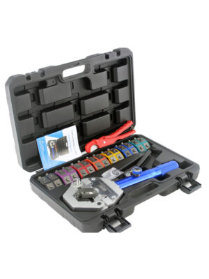 Manual A/C Hose Crimper Kit – Hydraulic Hose Crimping Tool for Automotive Air Conditioning Repairs | හයිඩ්‍රොලික් රබර් පත්‍රිකා උපකරණය