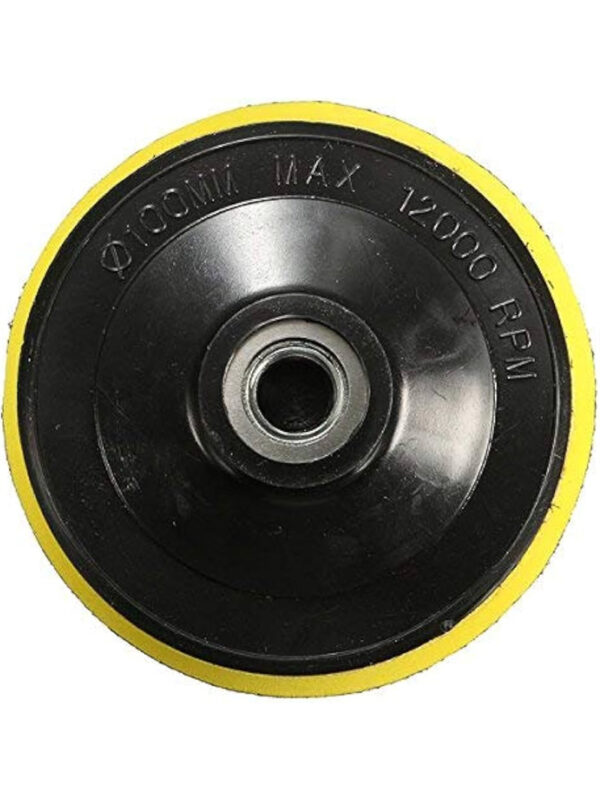 4" (100mm) 12000 RPM Sanding Polishing Backing Pad | Hook and Loop Fastener Disc | සැන්ඩින් පෝලිෂින් ඩිස්ක්