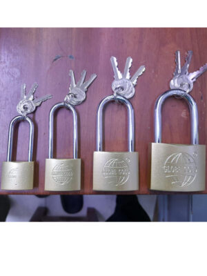 Anti-Impact Cabinet Lock – Brass Padlock | Sizes: 20S, 32S, 38S, 50S, 60S, 32L, 38L | කළු ලෝක්