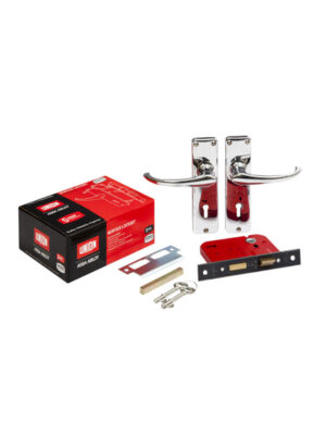 Union 2 Lever Lockset – Cast Zinc Chrome Mortise Lock | දොර ලෝක් සහ ආරක්ෂණ උපකරණ