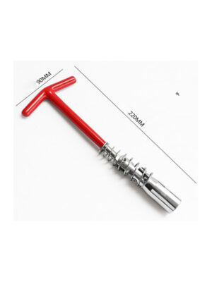 21mm T-Shape Spark Plug Socket Wrench – Universal Joint Tool for Car & Motorcycle | ස්පාක් ප්ලග් සොකට් රෙන්ච්