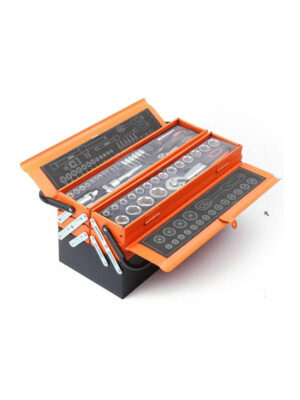 Industrial Tool Kit 1/4" & 1/2" 85pcs – Professional Grade Heavy-Duty Metal Box | අභිරුචි උපකරණ කට්ටලය