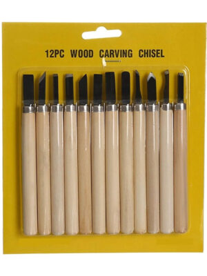 12-Piece Wood Carving Chisel Set Sri Lanka | වුඩ් කැරීම උපකරණ