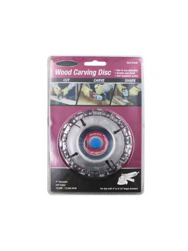 4" Angle Grinder Chain Disc – Wood Cutting Blade | කඩුලු සහිත චේන් ඩිස්ක්