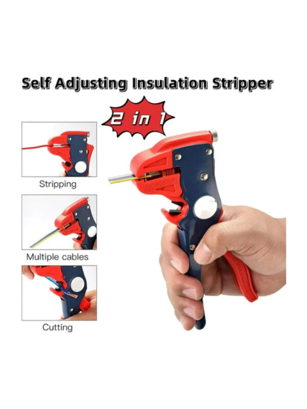 Quick Strip Wire Stripper – 2-in-1 Self-Adjusting Tool | වයර් ස්ට්‍රිපර් උපකරණය